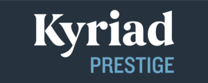 Logo kyriad prestige fond bleu 2020